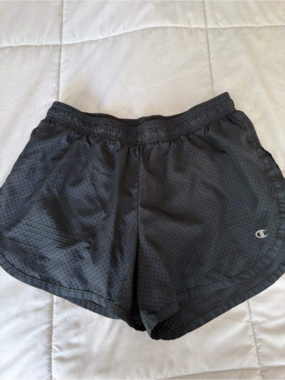 Champion Gear Black Perforated Running Shorts Women’s M Athletic Gym Activewear - Picture 3 of 7